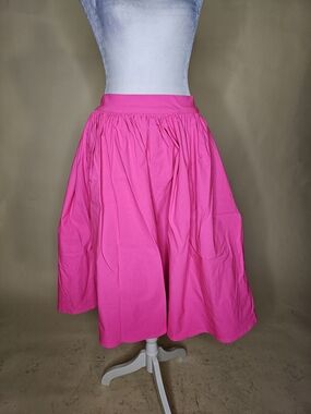 Bettie Page Vibrant Fuchsia Circle Skirt